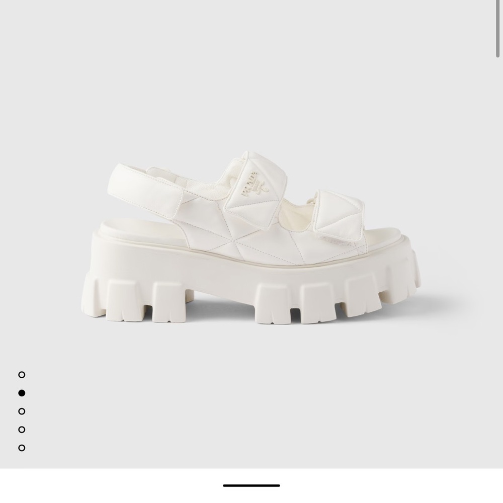 Prada White Chunky Sandals